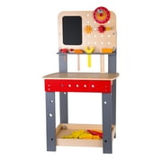 Classic World Wood Carpenter Workbench with Tools. Ages 3 Years and up