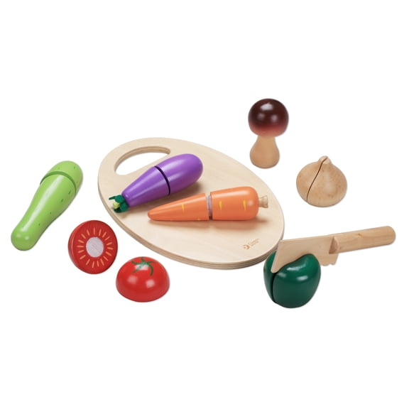 Classic World Wooden Vegetable Cutting Display