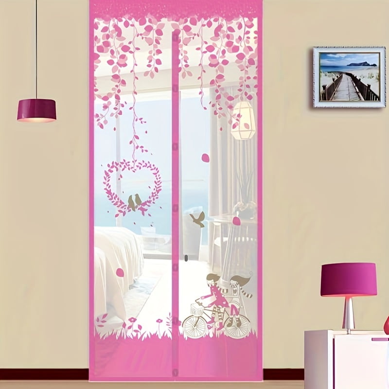 Classic Woven Nylon Screen Door SelfSealing, HandsFree