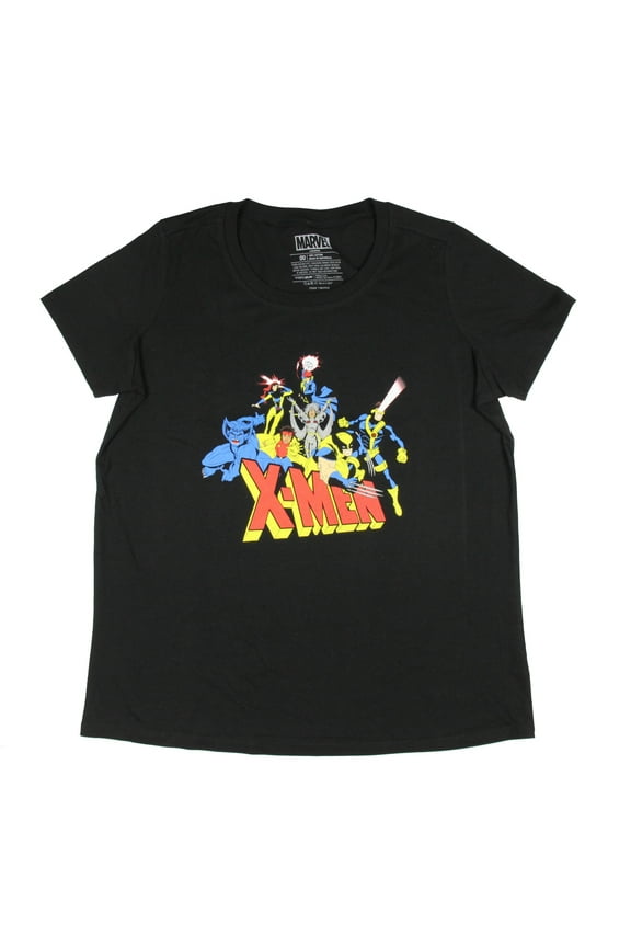 Classic X-Men Women's Comic Book Characters Plus Sized T-Shirt