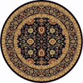 thumbnail image 1 of Classic Yazd 5.3 Rd 2803-090 Blk/Blk Roundrug, 1 of 5