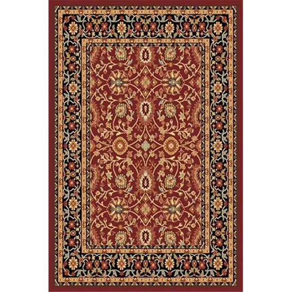 Dynamic Rugs YAZD 5.3X7.7 2803-390 RED-BLACK