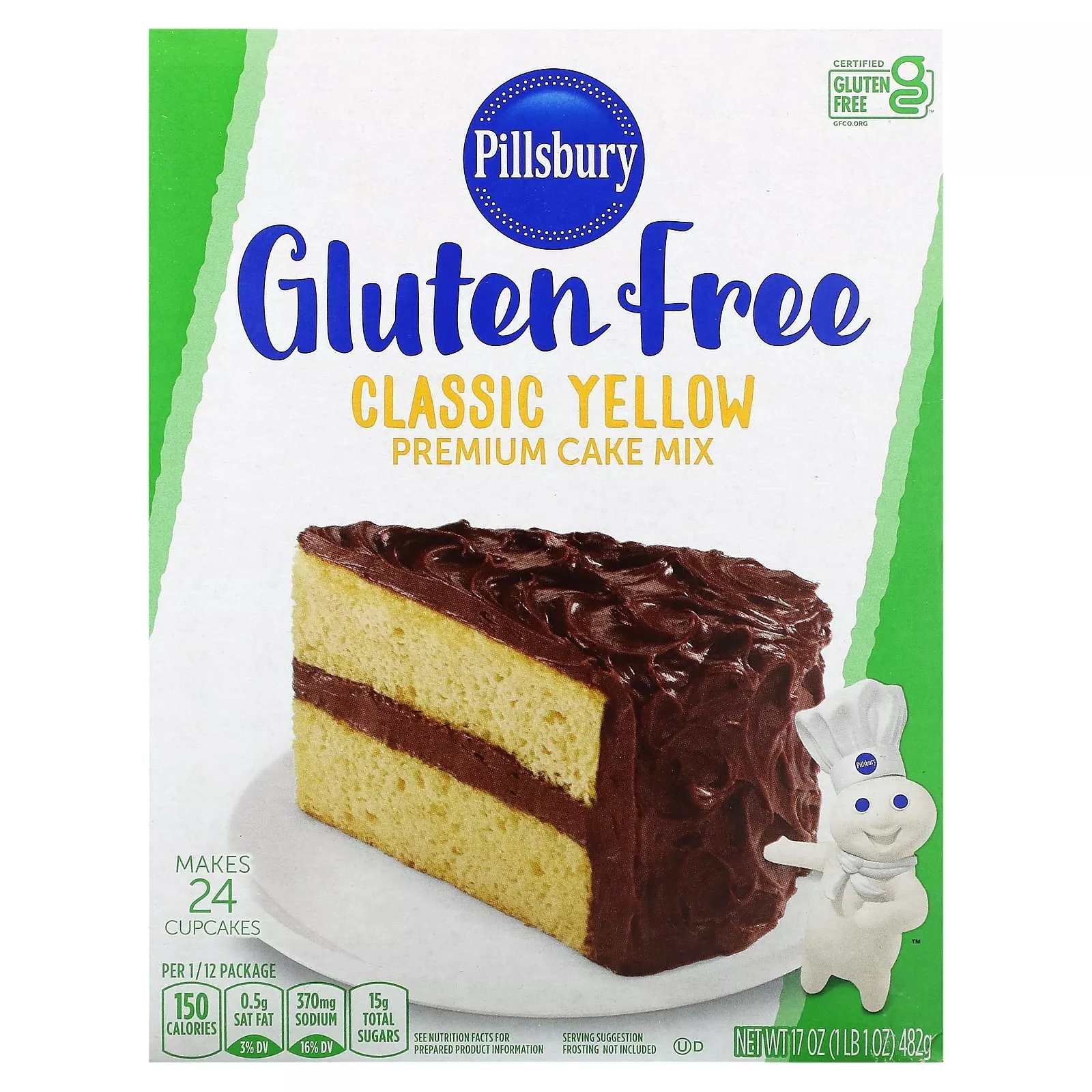 Classic Yellow Premium Cake Mix Gluten Free, 17 oz (482 g)