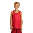 thumbnail image 1 of Classic Youth Mesh Reversible Tank Color True Red Size Small, 1 of 8