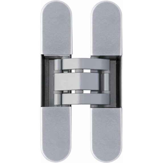 Classic Zamak Satinized Silver IN230-3D Adjustable Concealed Hinge