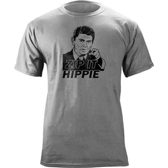 Classic Zip It Hippie Funny T-Shirt