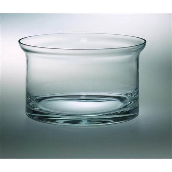 Classic clear 10 in. High Quality Glass Flair Salad Bowl