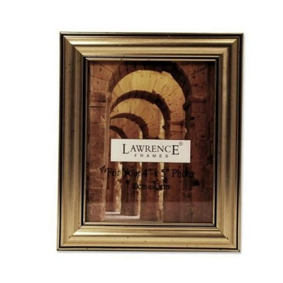 Classic ridged champagne silver-leaf wood - 4x5