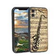 thumbnail image 1 of Classic-saxophone-notes-7 Phone Case, Designed for iPhone 12 Case Soft Silicon for women girls boys wife gift,Shockproof Phone Cover, 1 of 1