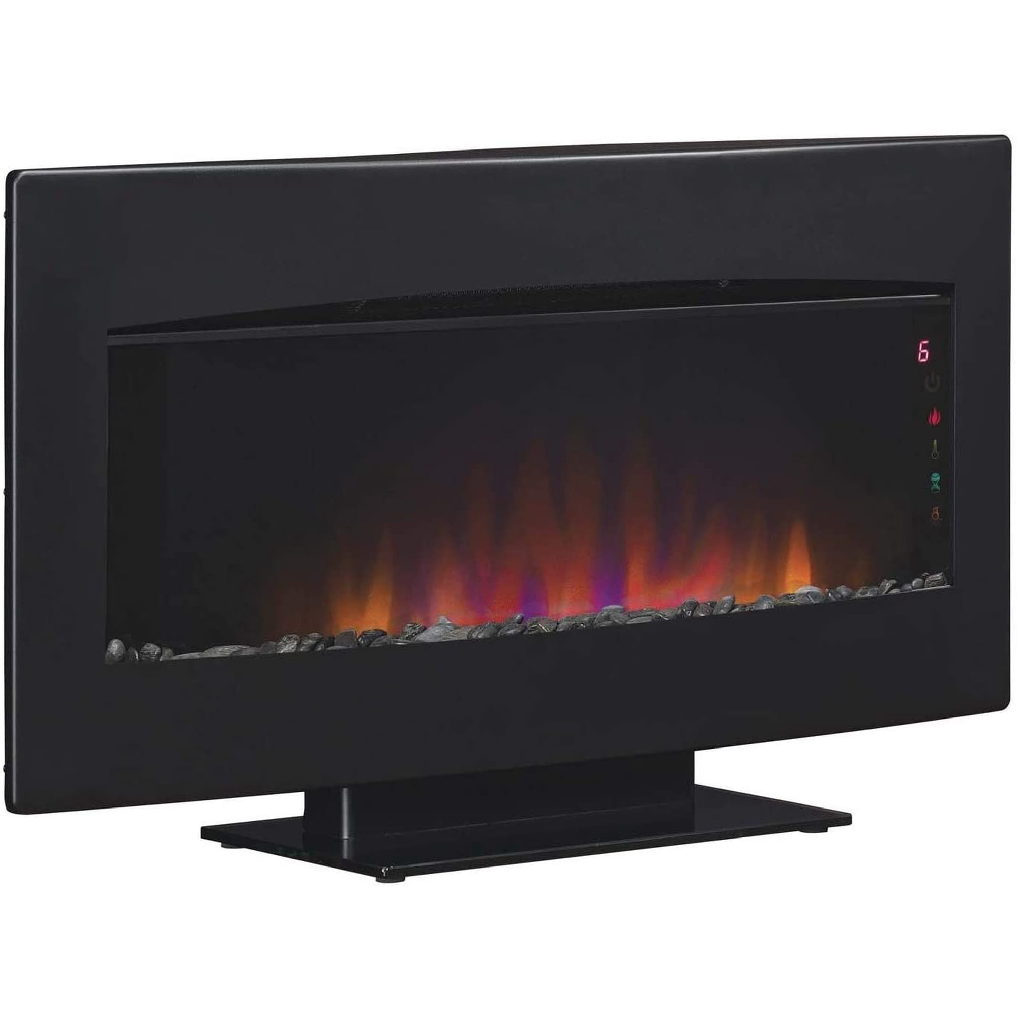 ClassicFlame 33-In Serendipity Matte Black Wall Hanging Electric Fireplace  - 34HF600GRA - Walmart.com
