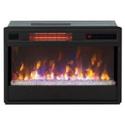 ClassicFlame 3D SpectraFire Plus 26" Infrared Fireplace Insert with Glass - Black, 26II342FGT