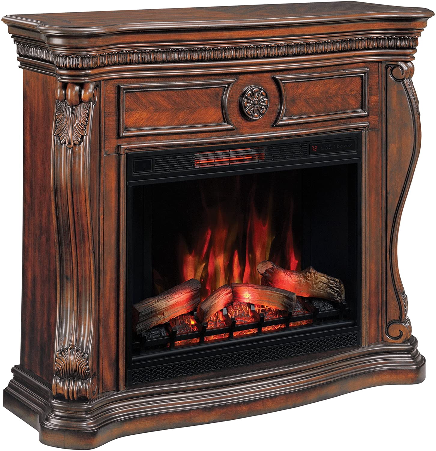 ClassicFlame Lexington Infrared Electric Fireplace Mantel in Empire Cherry  - 33WM881-C232 - Walmart.com