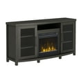 thumbnail image 1 of ClassicFlame Rossville TV Stand for TVs up to 60 inches Screen Size with Electric Fireplace, Tifton Oak, 1 of 5
