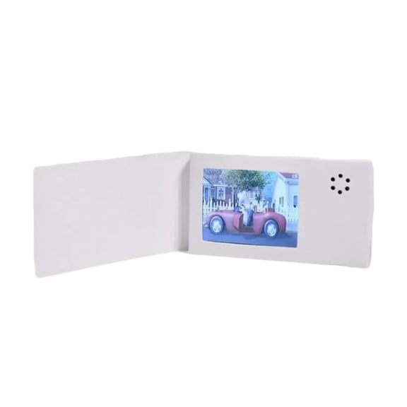 Classical 2.4Inch Digital Frame Card Video Card Thank You Card For Photography Enthusiasts Office Decoration Display