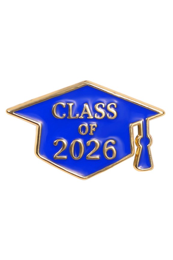 Unique 2026 Year Graduate Cap Lapel Pin Zn Alloy Classical Brooch With Vibrant Enameled Design