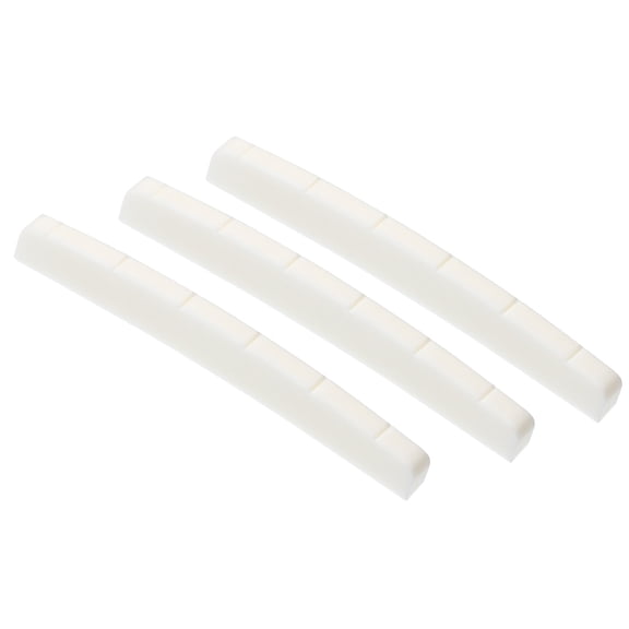 Classical 6 String Guitar Nut Replacement Curved Bottom Electric Guitar Slotted Bone Nut Music Instrument Accessorys