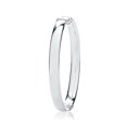 thumbnail image 1 of Classical 925 Sterling Silver Women Hinged Bangle - 7mm, 13 Grams, 1 of 1