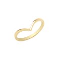 thumbnail image 1 of Classical 9k Gold Women Wishbone Ring, 1 of 1