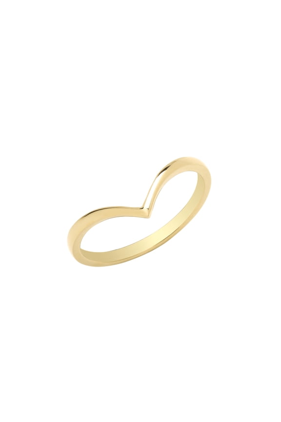 Classical 9k Gold Women Wishbone Ring