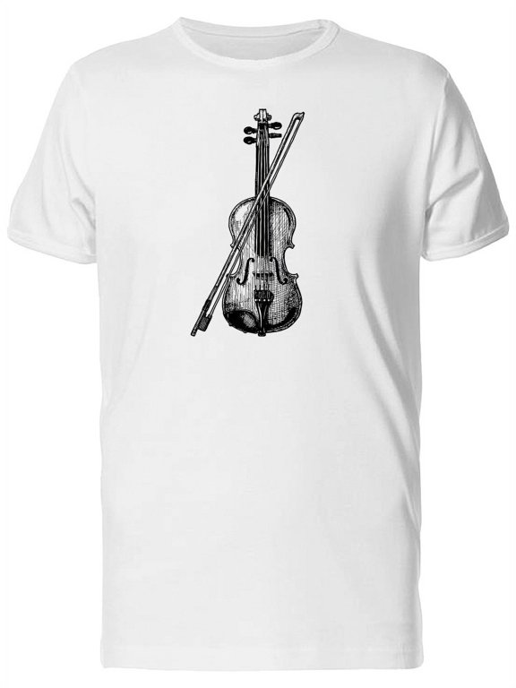 Classical Acoustic Violin T-Shirt Men -Image by Shutterstock, Male XX-Large