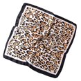 thumbnail image 1 of Classical Animal Print Square Scarf Lightweight Breathable Polyester Neckerchief Stylish Headwear Wrap 4 Color Available, 1 of 12