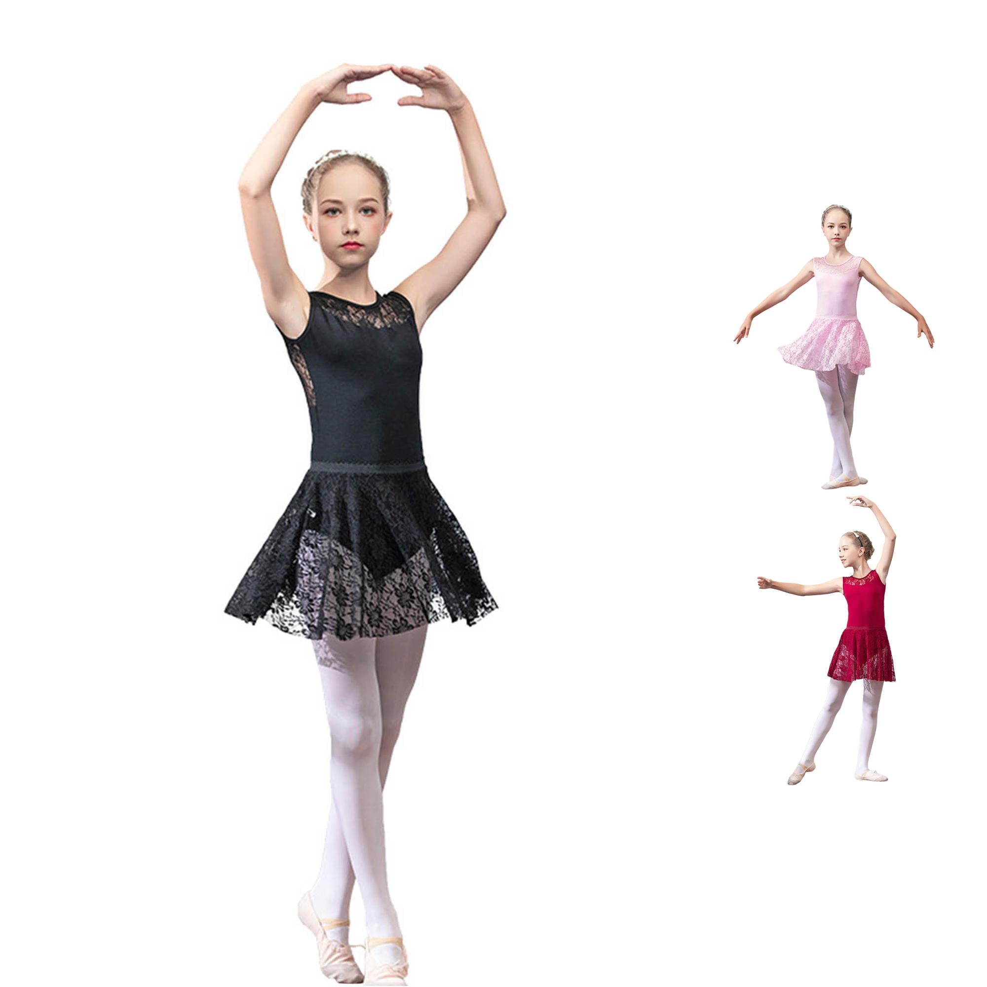 Classical Ballet Practice Tutu Dress for Girls Dance Recital Performance Elegant Leotard Skirt Outfit for Ballerina Training Matching Dresses for Sisters Kids