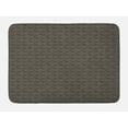 thumbnail image 1 of Classical Bath Mat, Pattern of Vertical Streaks Waves in Nostalgic Tones and Traditional Feels, Plush Bathroom Decor Mat with Non Slip Backing, 29.5" X 17.5", Dark Sepia Tan, by Ambesonne, 1 of 2