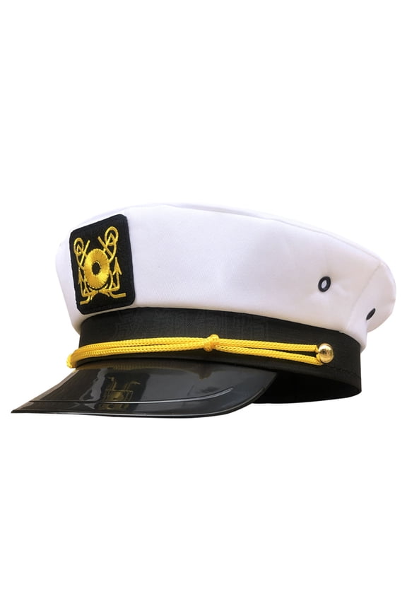 Classical Captain Hat Marine Theme Adjustable Caps Breathable Headwear for Beach Parties and Cosplay