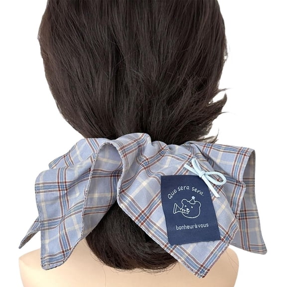 Classical Checkered Hair Tie Elastic Hair Scrunchie For Women Seeking Fashionable Styles Hairband for Everyday Wear