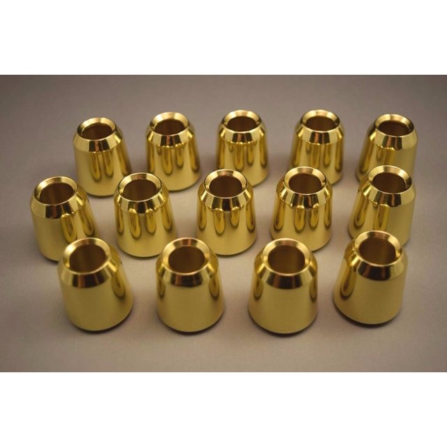 Classical Church Goods Set of 14 Solid Brass Candle Followers (7/8" Size) Sturdy Candle Burners