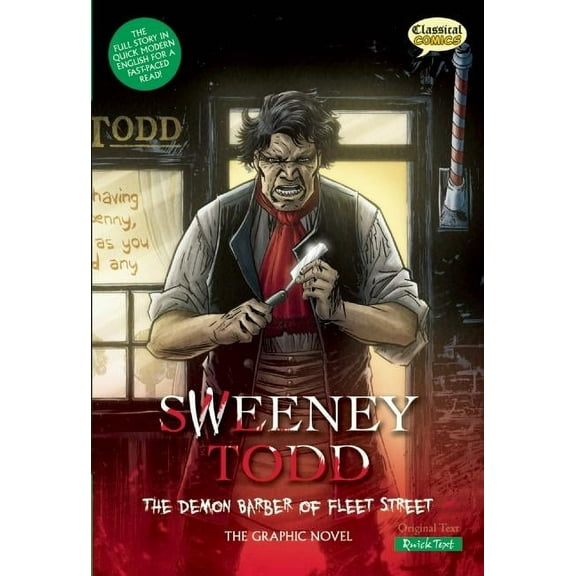 Classical Comics: Quick Text Sweeney Todd: The Demon Barber of Fleet Street, Quick Text: The Graphic Novel, (Paperback)