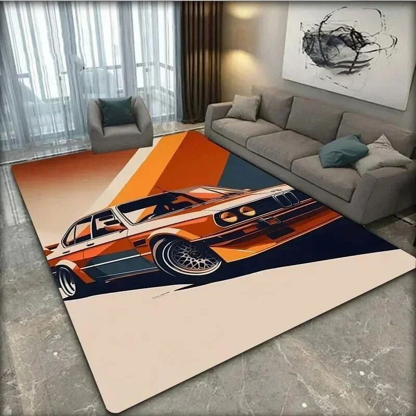 Classical Cool Old Cars Super Racing Sports Car Area Rug Mat Carpet for