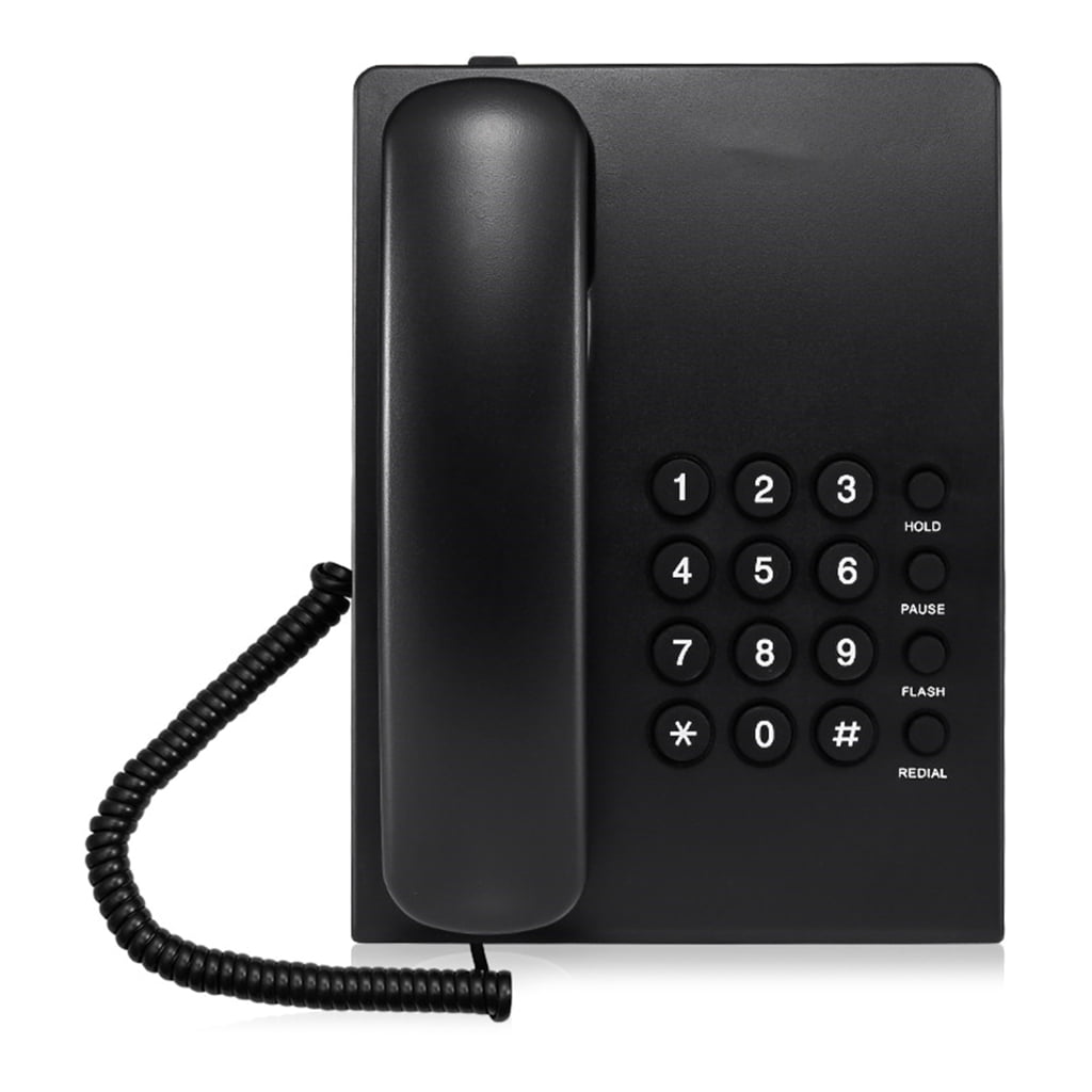 Classical Corded Telephone Landline Phone with Last Number Redial,HOLD