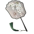 thumbnail image 1 of Classical Dance Su Embroidery Fan Double-sided Embroidery Retro Handheld Fan Home Decoration, 1 of 2