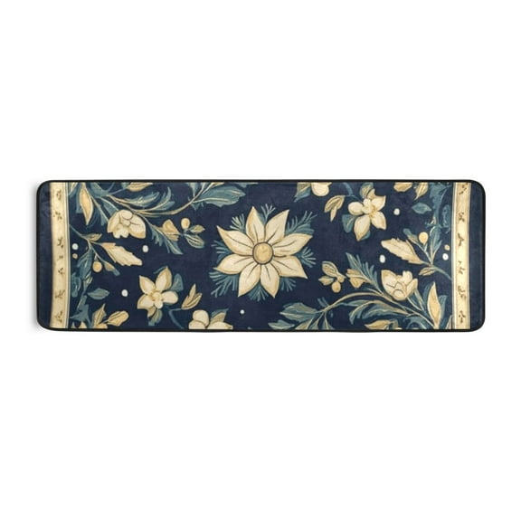 Classical Elegant Pattern Runner Rug for Hallways Kitchen Non Slip 2'x 6' Washable Hall Carpet for Bedroom Entryway Laundry Room