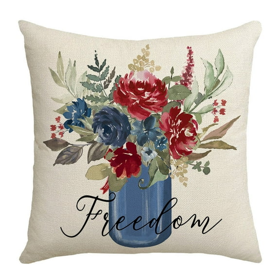 Classical Embroidery Jacquard Teal Leaf Pattern Decorative Throw Pillow Case Cushion Cover 18x18 Inch New Blue Letter Print Cover Cross Border Home Fabric Linen Living Room Cushion Cover Bedroom