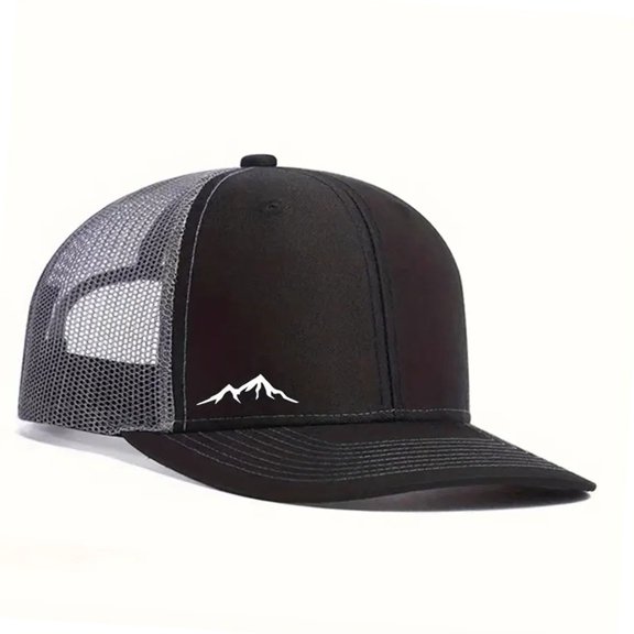Classical Flat Brims Baseball Cap With Ventilation Mesh Design Mountain Climbing Hat For Outdoor Activity Sun Protections