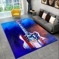 thumbnail image 1 of Classical Guitar Electric Guitar Bass Area Rug Carpet Rug for Living Room Bedroom Sofa Doormat r Kid Game Non-slip Floor Mat, 1 of 5