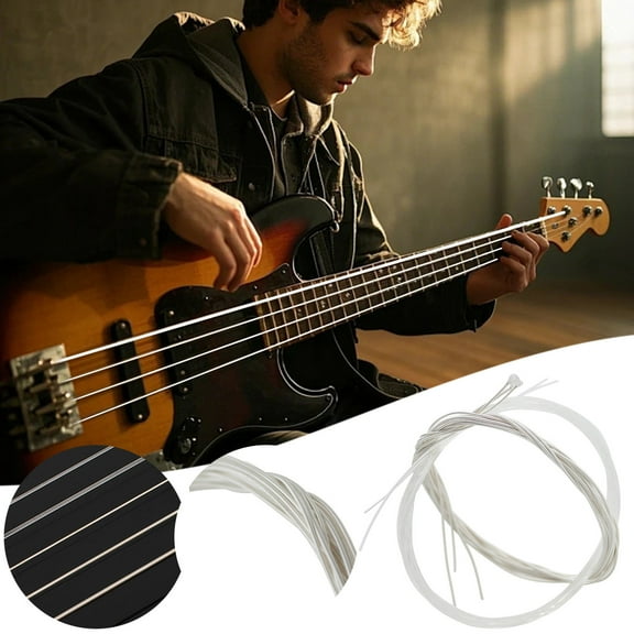 Classical Guitar Strings Set - 6 Nylon Strings with Silver-Plated Copper Alloy Winding, Light Gauge Acoustic Guitar Strings for Classical & Flamenco Players - Clear Tone & Comfortable Playability