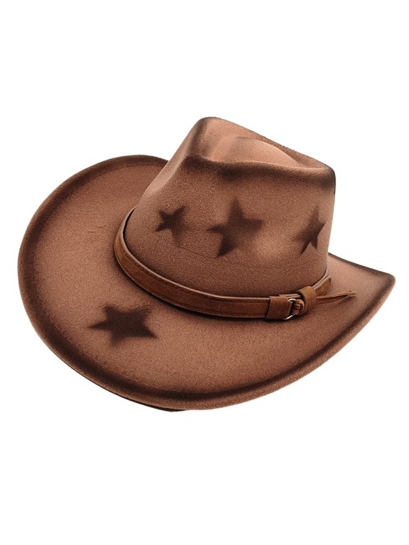 Classical Homburg Hat Panama Hat Gift for Boyfriend Cowboy Hats Wide Brimmed