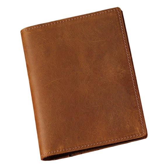 Classical Horse Leather Passports Case Feature Double Fold Design And Functional Storage Organization