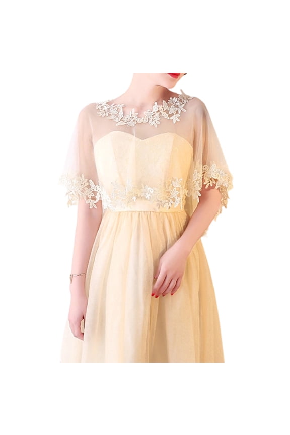 Classical Lace Pullover Shawl For Bridal Gowns Lightweight Capelet Shoulder Wrap For Beach Weddings And Parties