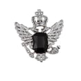 thumbnail image 1 of Classical Lapel Pin Badges Eagle Crystal Breastpin Collar Pin, Rhines Brooch +Black, 1 of 8
