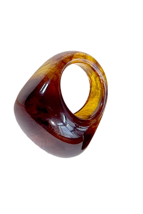 Classical Modern Fusions Resin Rings Lightweight Comfort Design Gender Neutral Fashion Jewelry Minimalist Resin