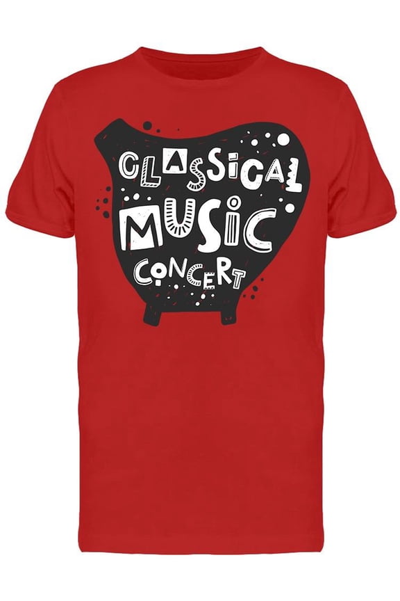Classical Music Concert T-Shirt Men -Image by Shutterstock, Male Medium