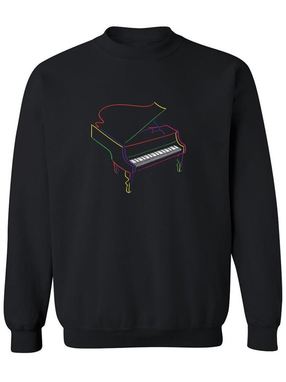 Classical Piano Sweatshirt Men -SPIdeals Designs, Male Small