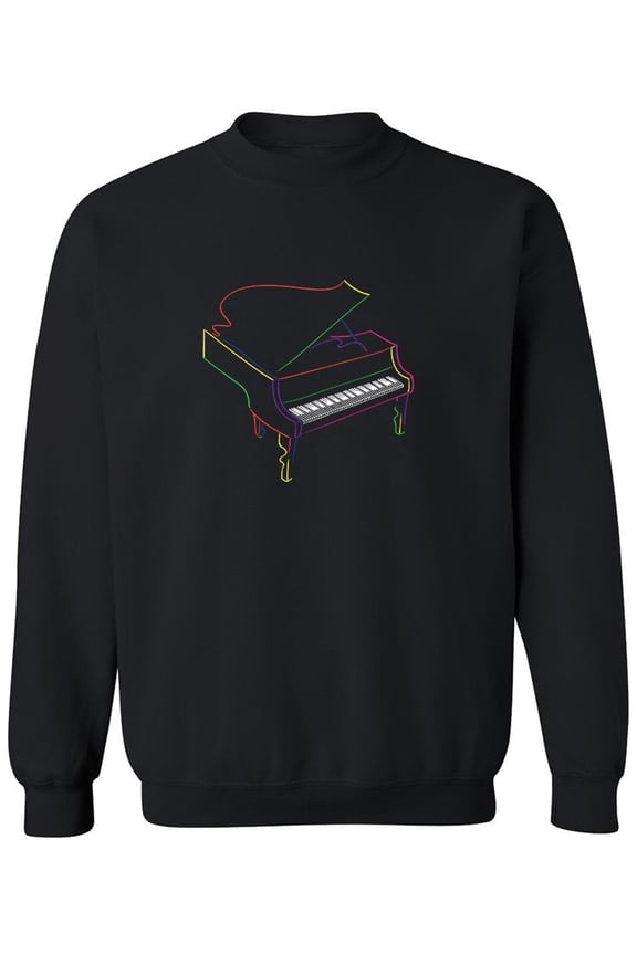 Classical Piano Sweatshirt Men -SPIdeals Designs, Male Small