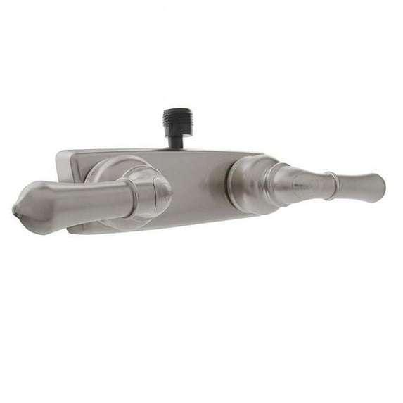 Classical Plastic Shower Control Valve Faucet with Classical Levers Handles, Brushed Satin Nickel