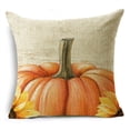 thumbnail image 1 of Classical Retro Fall Pumpkin Sunflowers Linen Throw Pillowcase Cushion Covers For Sofa Office Bedroom Decor Multiple Size, 1 of 5