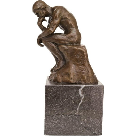 Classical Rodin Statue Thinker Bronze Sculpture Home Decor Art Craft